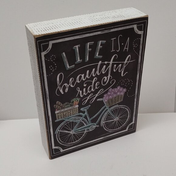 Primitives by Kathy Chalk Style Sign - LIFE Is A Beautiful Ride - Picture 4 of 4